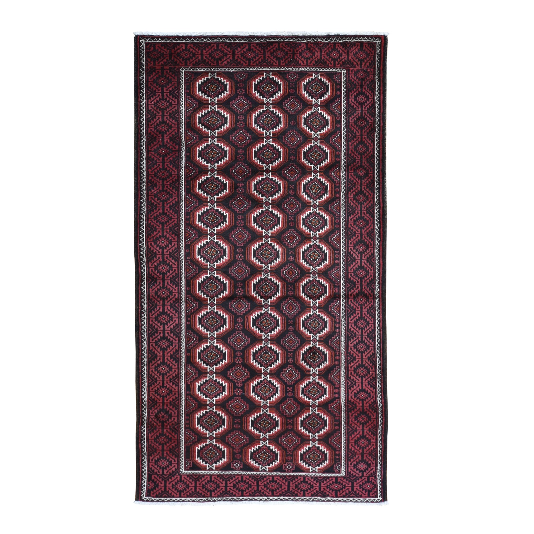 Traditional Wool Hand-Knotted Area Rug 4'4